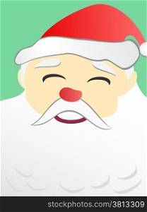 the background of Santa Claus portrait with beard and copy space