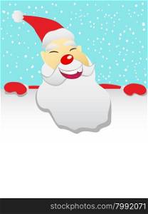 the background of Santa with blank sheet for Christmas holiday