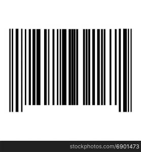 The barcode black color icon