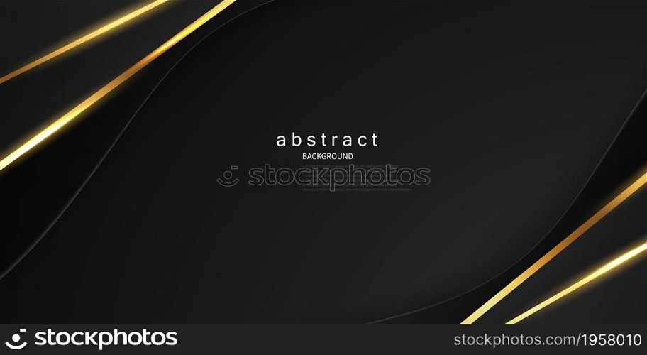 The beauty of a gold black poster on an abstract background with a VIP premium dynamic.