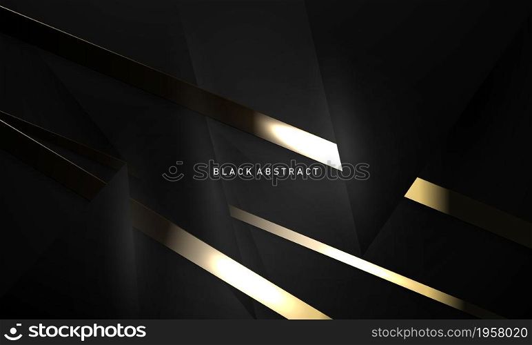 The beauty of a gold black poster on an abstract background with a VIP premium dynamic.