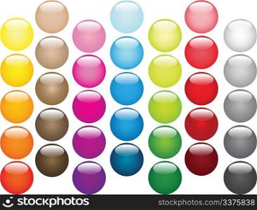 The big set of multi-coloured balls