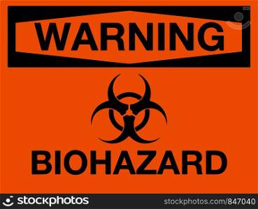 The biohazard icon. Warning Biohazard symbol. Vector illustration EPS10
