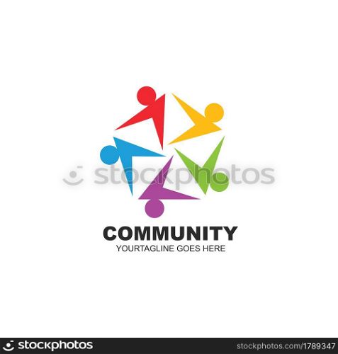 the character of community,network and social people icon design