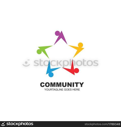 the character of community,network and social people icon design