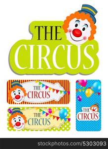 The Circus Banner Set Vector Illustration EPS10. The Circus Banner Set Vector Illustration