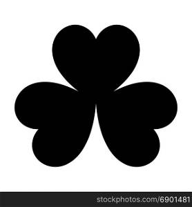 The clover black color icon