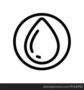 The composition of the liquid icon is a vector. Thin line sign. Isolated contour symbol illustration. The composition of the liquid and the icon vector. Isolated contour symbol illustration