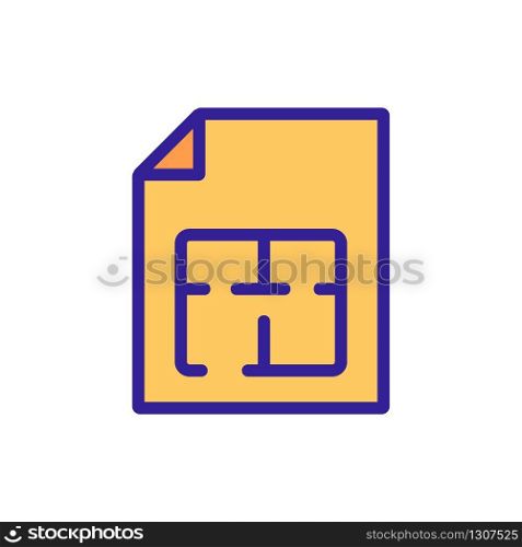 the construction of the apartment icon vector. the construction of the apartment sign. color isolated symbol illustration. the construction of the apartment icon vector outline illustration