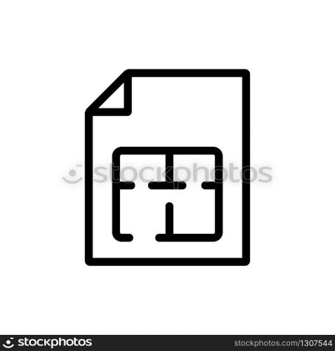the construction of the apartment icon vector. the construction of the apartment sign. isolated contour symbol illustration. the construction of the apartment icon vector outline illustration