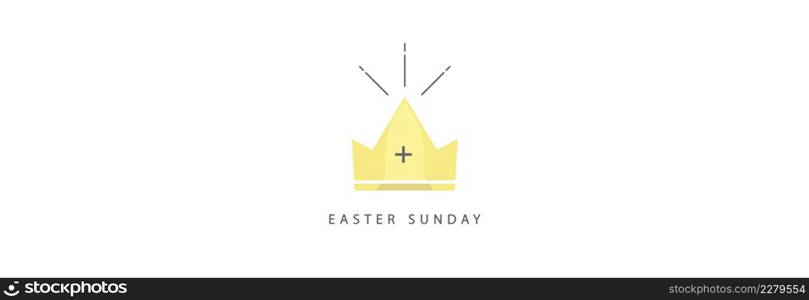 The crown of resurrection. Christ and a symbol of Christianity. Resurrection and good friday concept. 
