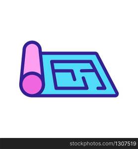 the design of the project repair icon vector. the design of the project repair sign. color isolated symbol illustration. the design of the project repair icon vector outline illustration