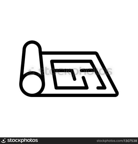 the design of the project repair icon vector. the design of the project repair sign. isolated contour symbol illustration. the design of the project repair icon vector outline illustration