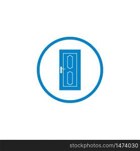 the door icon vector illustration design template