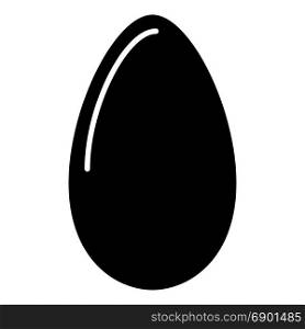 The egg black color icon.. The egg it is black color icon.