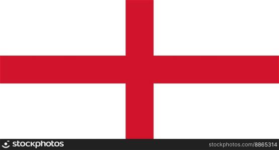the English national flag of England, UK. English Flag of England