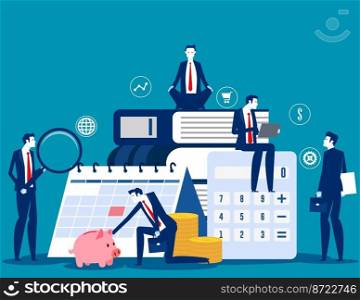 The expert business people and financial management. Business vector concept