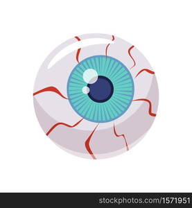 The Eye, holiday Halloween, character attribute icon. The Eye, holiday Halloween, character, attribute, icon, vector, illustration, isolated, cartoon style