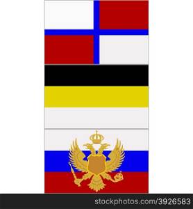The flags of Russia