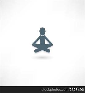 The gentleman in the lotus position
