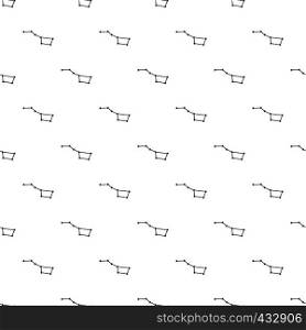 The Great Bear constellation pattern seamless in simple style vector illustration. The Great Bear constellation pattern vector