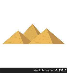 The great pyramids and sphinx of Giza, Egypt. vector illustration