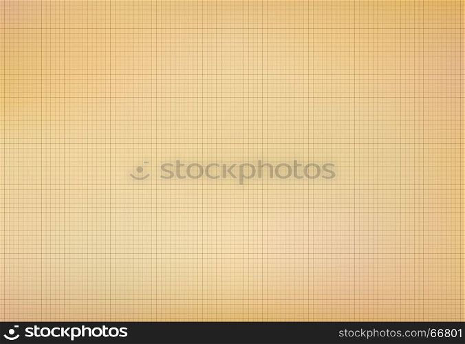 The grid on old paper with line weave texture and background, Vector illustration