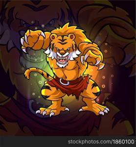The grumpy tiger esport mascot design