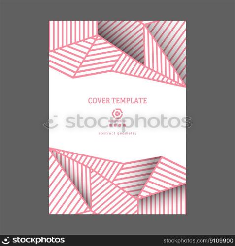 The idea of abstract geometry. Template for creative design of a cover, booklet or brochure. The template of the corporate layout of the corporate identity. An idea for an individual interior, decoration and creative design