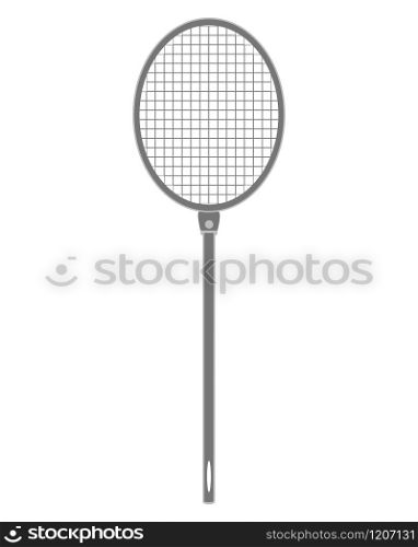 The illustration of a gray fly swatter
