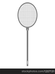 The illustration of a gray fly swatter