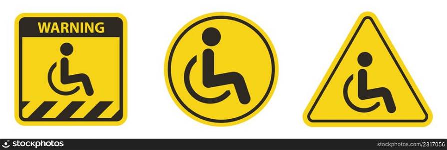 The International Symbol of Access of a person in a wheelchair