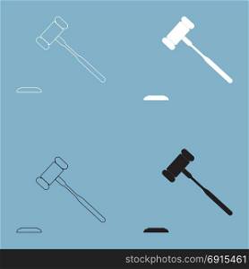 The judicial hammer icon .. The judicial hammer icon .