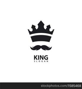 The king logo images illustration design