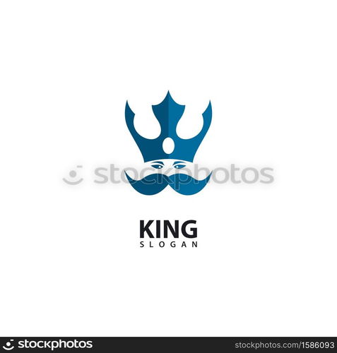 The king logo images illustration design