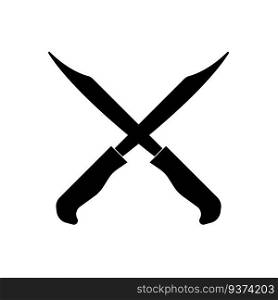 The knife for meat icon. Knife and chef, kitchen symbol Butcher&rsquo;s design elements for logo, poster, emblem. Vector Illustration
