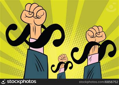 The lawyers are protesting, paragraph. Cartoon comic illustration pop art retro style vector. The lawyers are protesting, paragraph