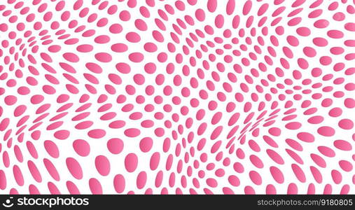 The layout of a geometric deformed pattern with circles of different sizes. Template for banner, poster, postcard and corporate design. The idea of interior and decorative creativity. Simple design