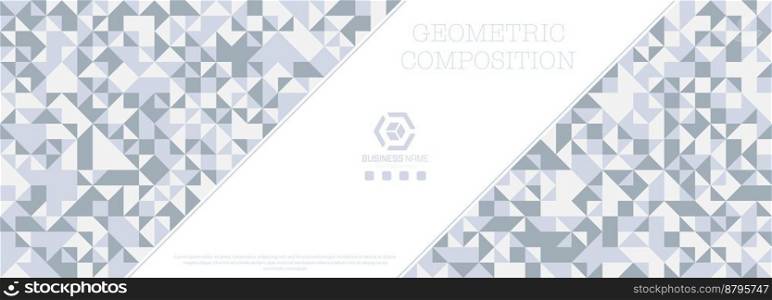 The layout of a geometric triangular design. Template for the design of a cover, booklet or brochure. A creative idea for an individual interior, decoration and creative design