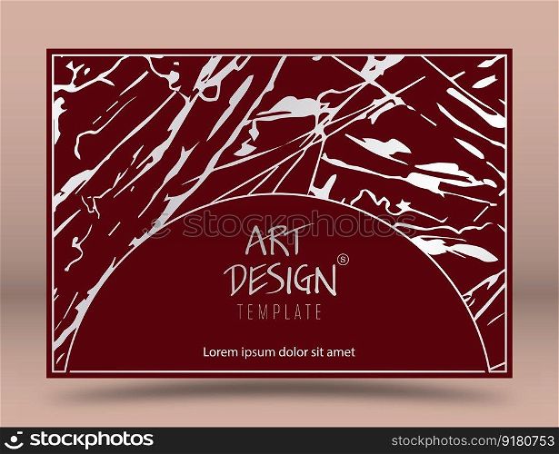 The layout of a luxury product packaging design, cover, poster, banner, brochure, poster. A creative idea of luxurious interior decoration, decoration and compositional creativity