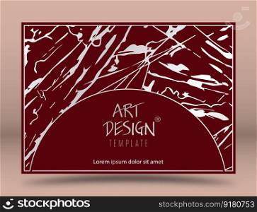 The layout of a luxury product packaging design, cover, poster, banner, brochure, poster. A creative idea of luxurious interior decoration, decoration and compositional creativity
