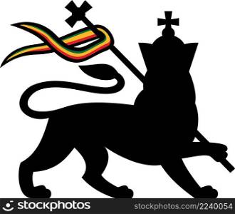 The lion of Judah (Rastafarian reggae symbol)