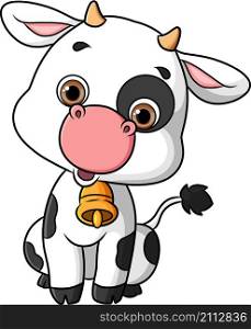 The little cow is wearing a neck bell