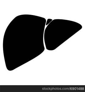 The liver black color icon.. The pepper it is black color icon.