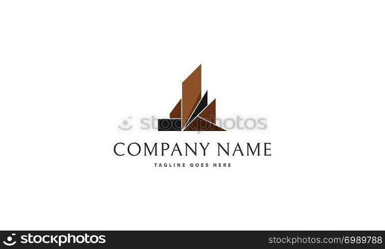 The logo is an abstract image of modern homes.