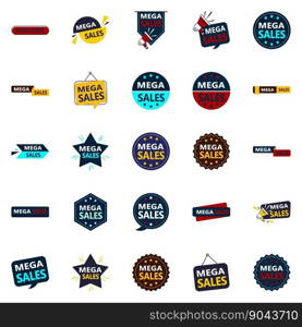 The Mega Sale Vector Collection 25 Dynamic Designs for Your Next Marketing C&aign