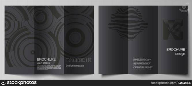 The minimal vector illustration layouts. Modern creative covers design templates for trifold brochure or flyer. Trendy geometric abstract background in minimalistic flat style with dynamic composition.. The minimal vector illustration layouts. Modern creative covers design templates for trifold brochure or flyer. Trendy geometric abstract background in minimalistic flat style with dynamic composition