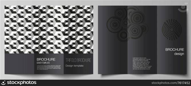 The minimal vector illustration layouts. Modern creative covers design templates for trifold brochure or flyer. Trendy geometric abstract background in minimalistic flat style with dynamic composition.. The minimal vector illustration layouts. Modern creative covers design templates for trifold brochure or flyer. Trendy geometric abstract background in minimalistic flat style with dynamic composition