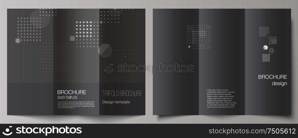 The minimal vector illustration of editable layouts. Modern creative covers design templates for trifold brochure or flyer. Abstract vector background with fluid geometric shapes. The minimal vector illustration of editable layouts. Modern creative covers design templates for trifold brochure or flyer. Abstract vector background with fluid geometric shapes.