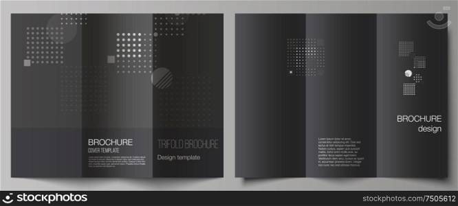 The minimal vector illustration of editable layouts. Modern creative covers design templates for trifold brochure or flyer. Abstract vector background with fluid geometric shapes. The minimal vector illustration of editable layouts. Modern creative covers design templates for trifold brochure or flyer. Abstract vector background with fluid geometric shapes.